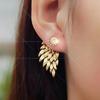 New Vintage Gothic Angel Wing Feather Earrings-(inlay Artificial Rhinestones Adorn)-Fashionable Women'S Jewelry