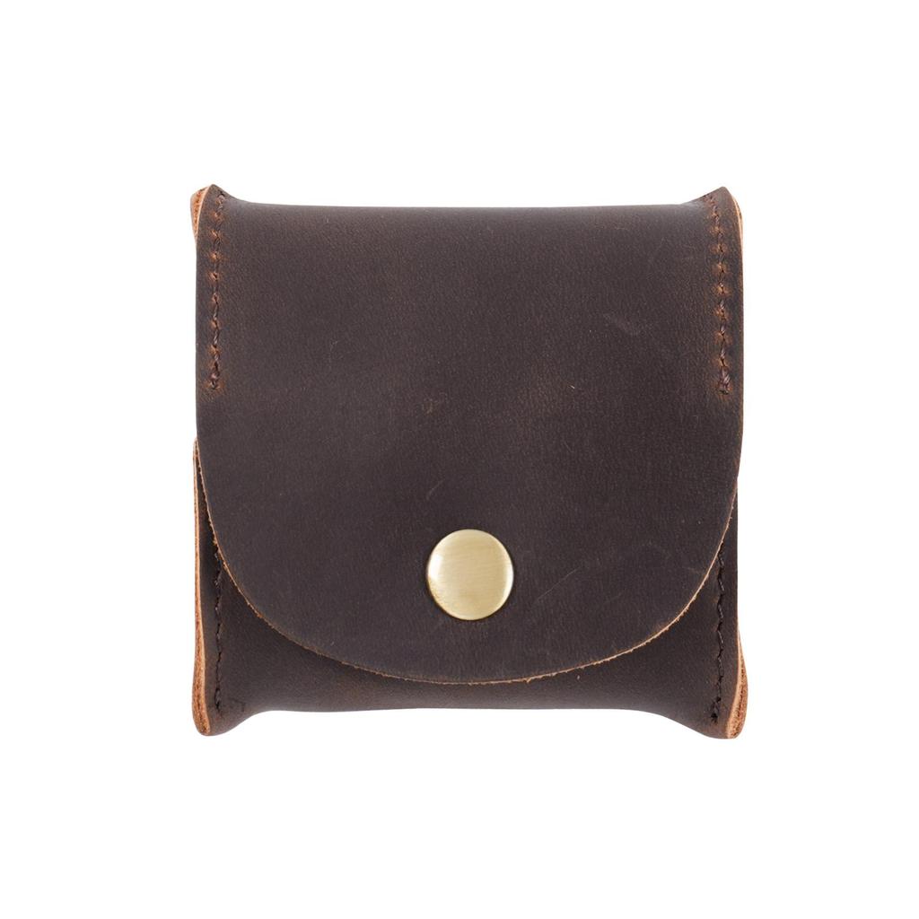 Genuine Leather Retro Mini Coin Purse & Key Holder, Handmade Card Pouch in Stock