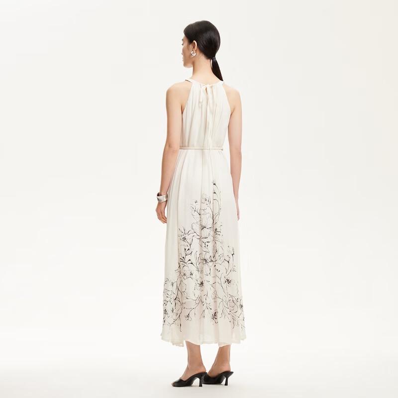 Veromoda Women's Printed Halter Neck Resort Maxi Dress