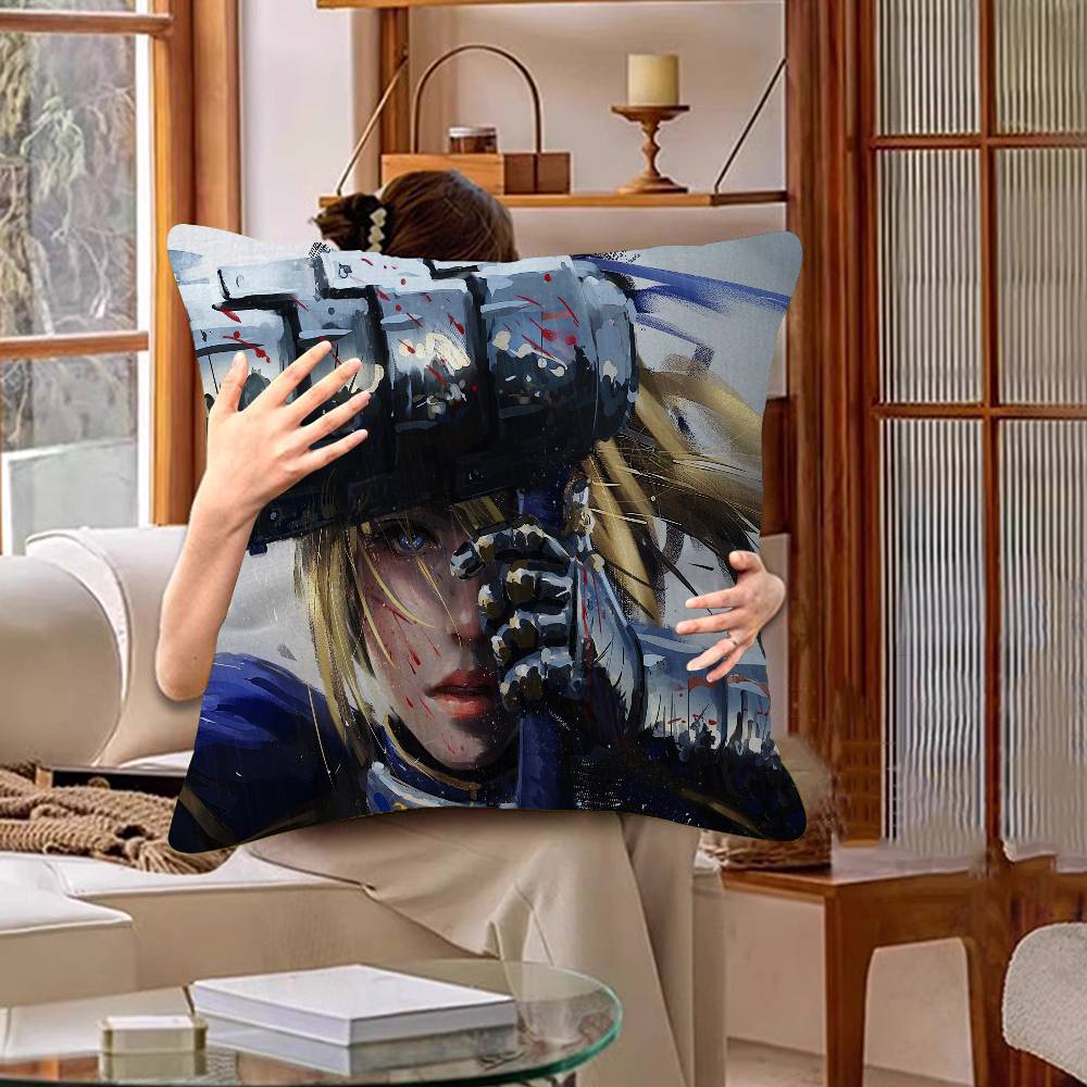 FateGrand Order Saber Anime Personalized Pillow Cover Kids Bedroom Wild Party Decor Pillowcase Kid Birthday Shower Gift