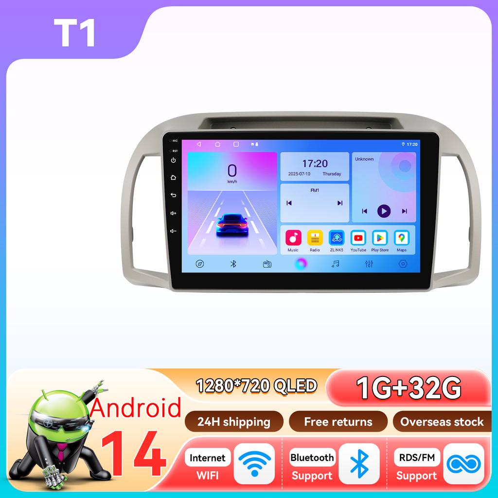 OSSURET Radio Auto Android pentru Nissan March Micra K12 2002 -2010 Navigație Auto GPS Unitate Principală Stereo 5G WIFI Multimedia Snapdragon Autoradio Carplay