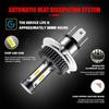 Motorcycle LED H4 Headlight - High/Low Beam, Super Bright 6000K, Plug & Play, Ultra White