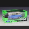 Maßstab 1:24 Welly 1963 Volkswagen T1 Bus Legierung Automodell Druckguss Metallspielzeugfahrzeuge Automodell Hohe Simulationskollektion Geschenke für Kinder