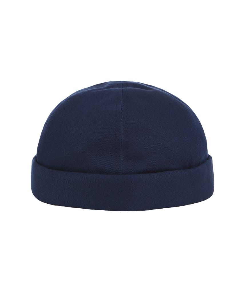 Bajal Twill Metal Buckle Watch Cap Navy