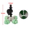 5pcs Hanging Anti-drip Spray Four-way Atomizing Nozzle Garden Hanging Anti-drip Nozzle 1/4" Barb Screw Connector