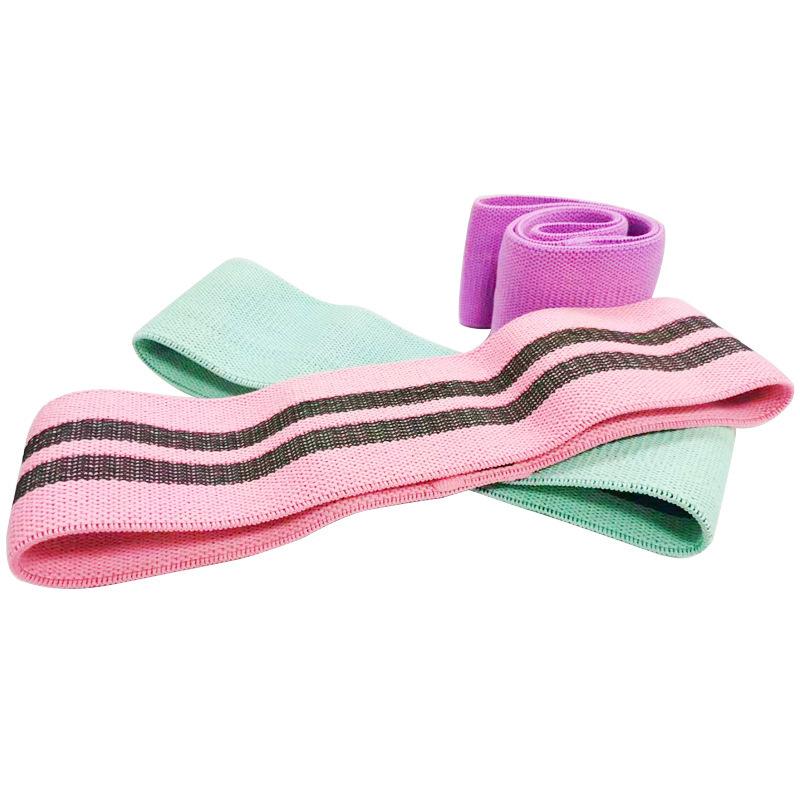 Exercise Squat Training Elastic Tension Band Latex Silk Non-Slip Hip Strengthening Ring