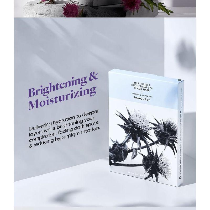 RAWQUEST - Milk Thistle Brightening SPA Black Mask Set