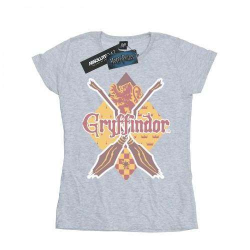 

Harry Potter Womens/Ladies Gryffindor Lozenge Cotton T-Shirt XXL білий