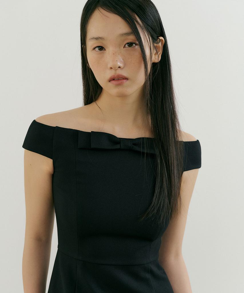 Lucirju Bellucci Ribbon One-Piece (Black)