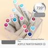Acrylfarbe Marker Set 9 Stück 9 Farben Direkte Flüssigkeit Schnell Trocknend Wasserdicht für DIY Outdoor Graffiti Innen Heimdekoration Basteln
