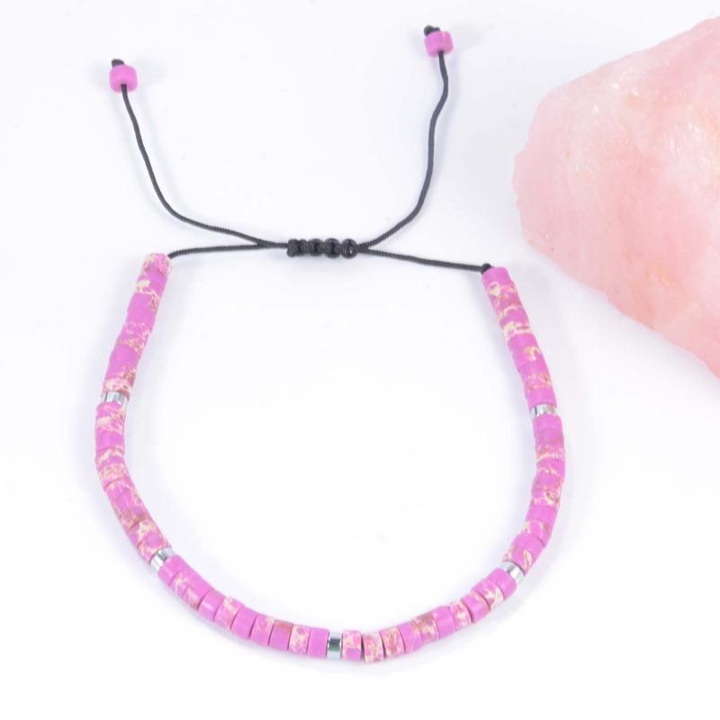Emperor Stone Bead String Beaded Hand Chain - Exquisite and Fashionable for Men and Women - Natural Stone Adjustable Hand Chain