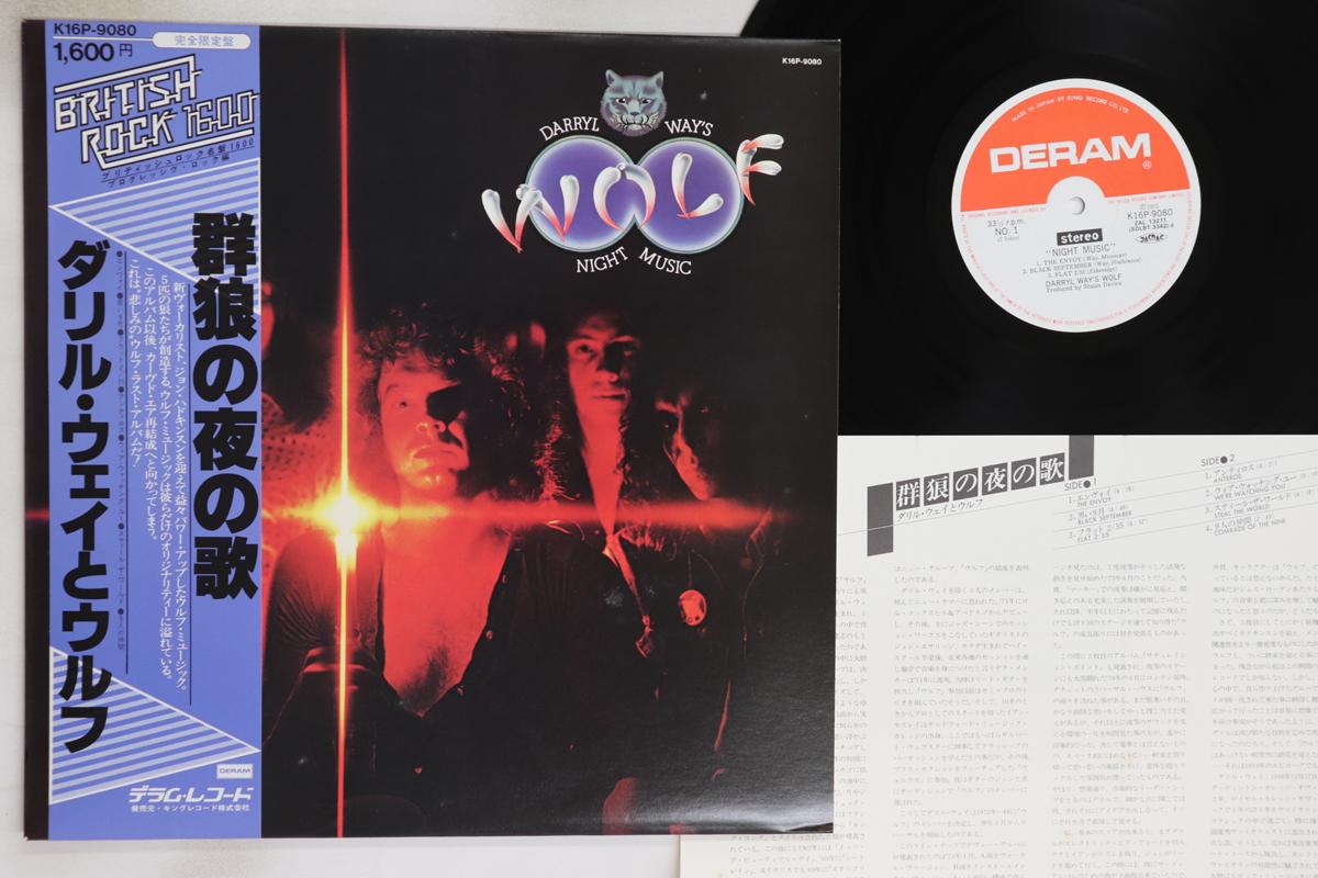 

LP Record DARRYL WAY S WOLF - Night Music K16P9080 DERAM 1979 Japan Obi Rock Used