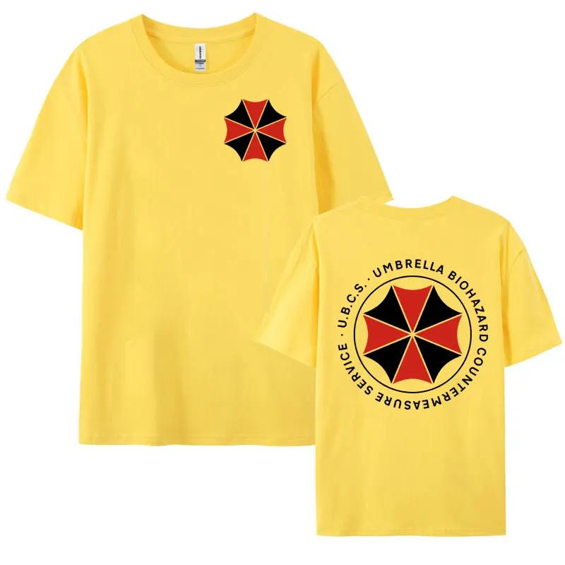 

Umbrella Corporatio Logo Graphic T Shirt Resident Evil Clothing Tee Shirt Women Unisex Y2k Harajuku Oversize Cotton T Shirt Streetwear XXXL жёлтый