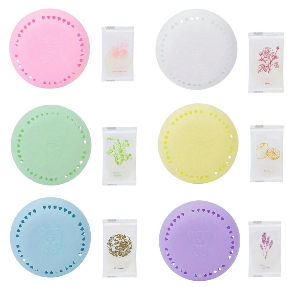 6pcs Long-Lasting Aromatherapy Air Fresheners Tablets with Bonus Scented Shell Aromatic Solid Deodorizing for Homes Car Bathroom