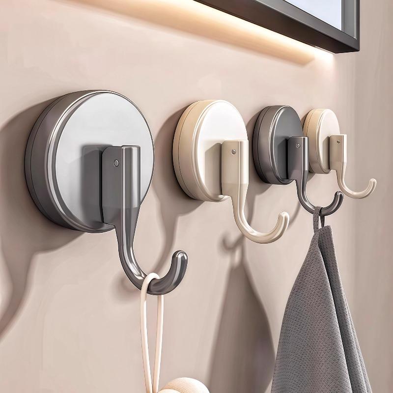 Suction Cup Hook Seamless No-drilling Vacuum Strong Load-bearing Adhesive Hook for Kitchen Backsplash and Bathroom