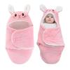 Baby Plüsch Schlafsack mit Kapuze, 62cm, Geeignet für Babys 0-3 Monate (3)