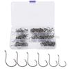 Crank Hook Fishing Hook Set Offset Easy Catch Carbon Steel Fishing Tackles for Soft Lure