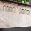 Space Aluminum Upside Down Wine Glass Holder Punch-free Inverted Goblets Rack Wine Glass Rack  Bar