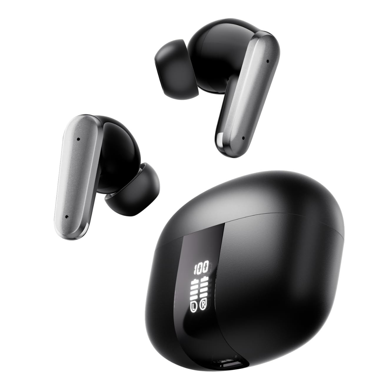 

Беспроводные Bluetooth-наушники с LED-дисплеем, двойным ENC шумоподавлением, звуком Hi-Fi качества, микрофонами, для звонков, с функцией шумоподавления, для звонков в режиме громкой связи, стиль Karuna 5.4