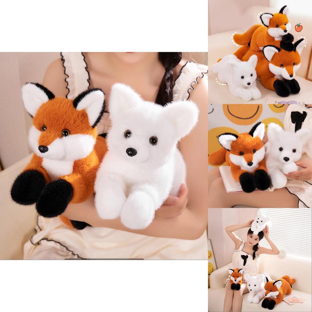 Adorable Fox Plush Pillow For Sofa And Bed Decorative Cushion Soft Stuffed Toy
