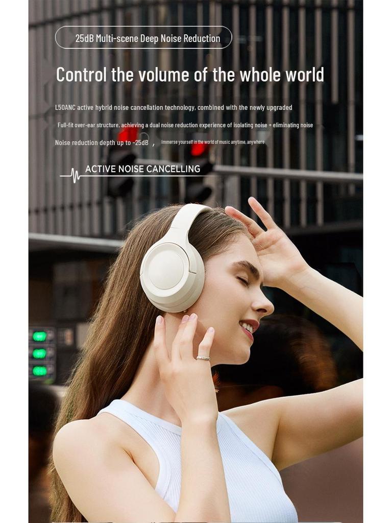 Cross-Border ANC Over-Ear Bluetooth Headphones - Long Battery Life & Wireless Gaming