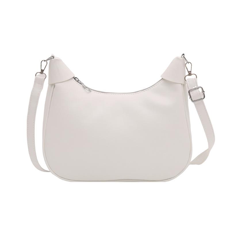 New Popular Versatile Underarm Bag Oil Wax Leather Trend Ins Shoulder Messenger Bag Autumn and Winter New Korean Women's Bag