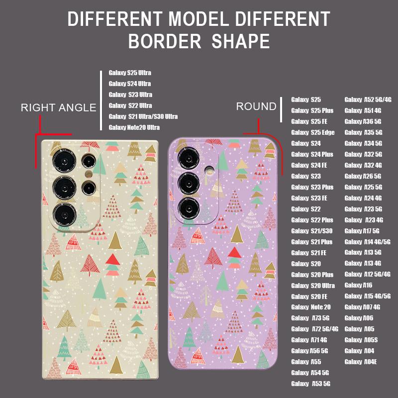 Christmas Phone Case For Samsung Galaxy A56 A17 A26 A16 A36 A55 A54 A53 A15 S24 S25 FE S25 S22 S23 Ultra Shockproof Lanyard Cover