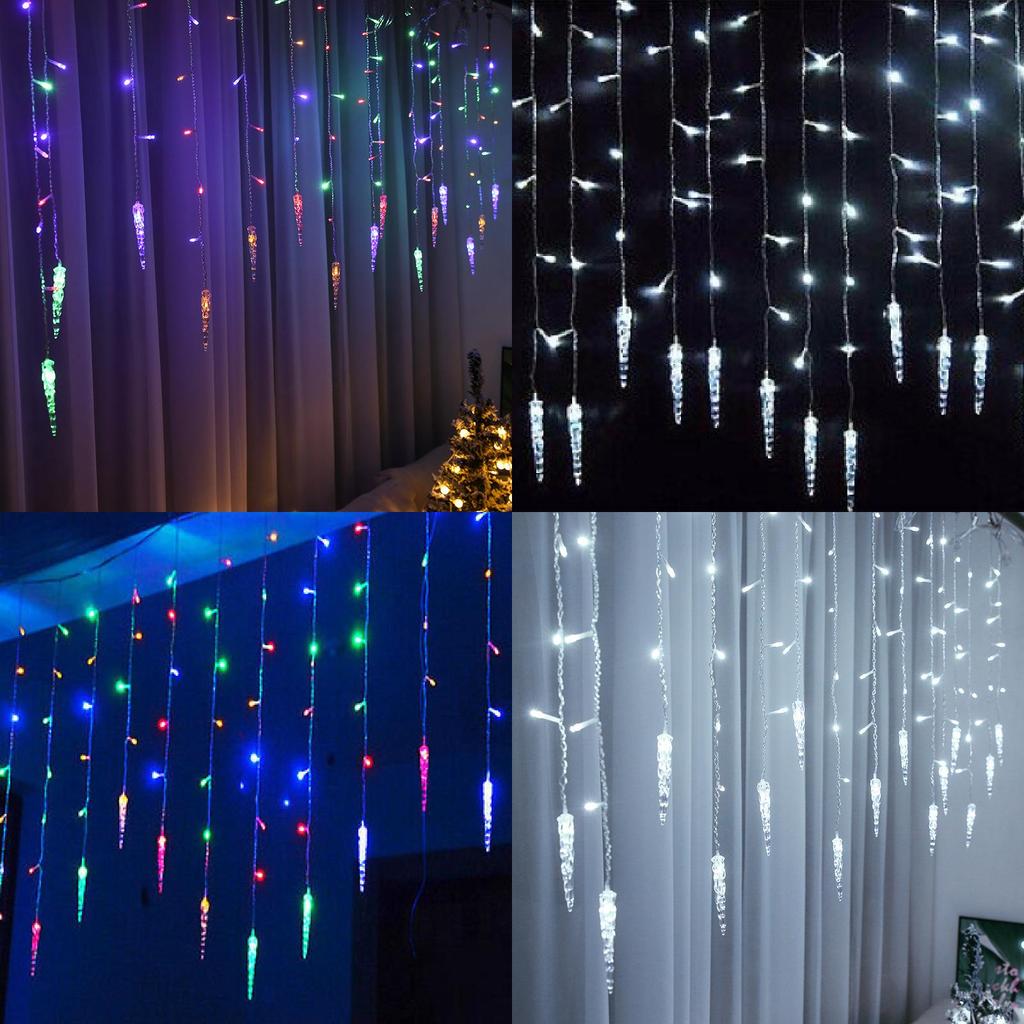 Beautiful Led Ice Bar String Lights Ideal For Christmas And Holiday Decor With Multiple Colors