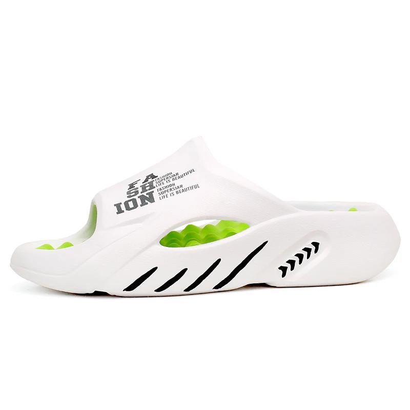 Fashion Shevalues Casual Men Massage Slippers Thick Sole House Men Sandals Outdoor Fashion Beach Slides Men's Sport Slippers Big Size