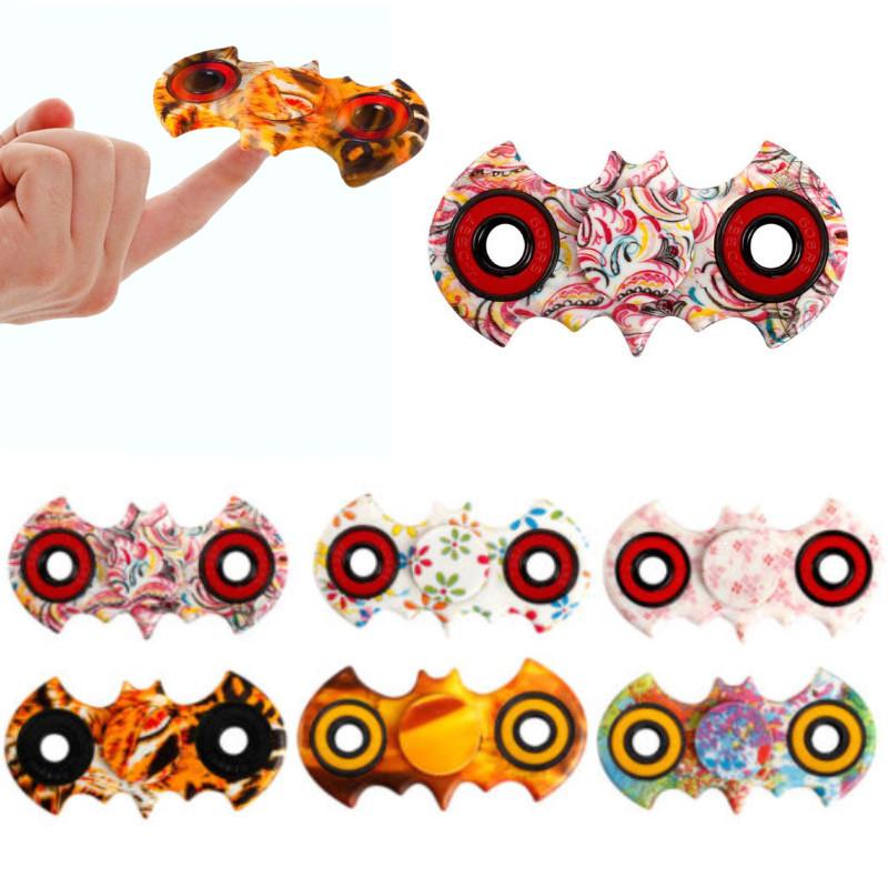 Batman Fingertip Gyro Stress Reliever Abs Stainless Steel Material Yellow Red Green Light Blue Black