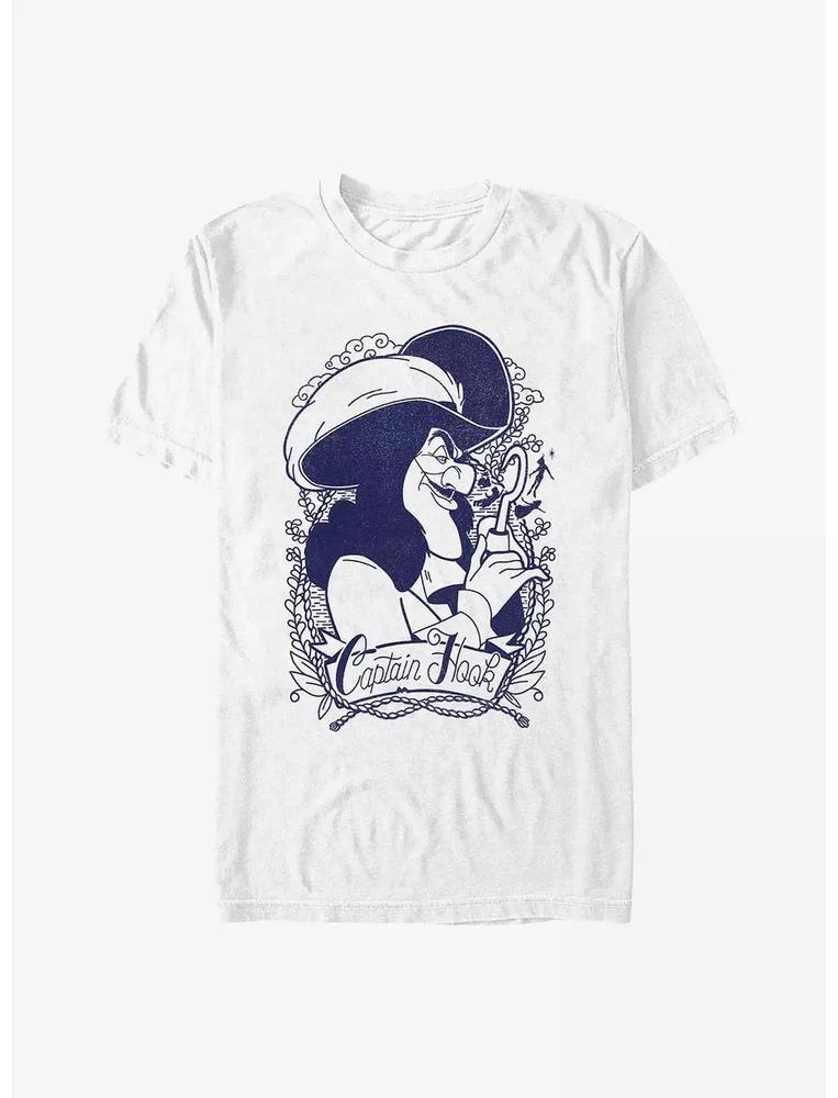 Peter Pan Captain Hook Outline TShirt Size S 4XL Gift For Friends S