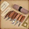 Heavy-Duty Carbon Steel Carving Knife Set, Exquisite And Durable Carving Tools, Woodworking Tool Set