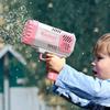 Children Outdoor Battle 40 Holes Rocket Launcher Handheld Portable Electric Automatic Bubble Gun Led Light For Boys And Girls
