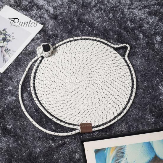 Cat Scratching Mat Natural Cotton Rope Scratch Pad Easy To Clean Pet Supplies Multi-Functional Indoor Wall Furniture Protector Cat-friendly