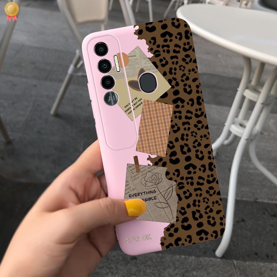 For Tecno Spark 7 P Pro 7P 7Pro Case Cute Girls Bear Back Cover Silicone For Tecno Spark7 P Pro Spark 7 P Pro 7P 7Pro Phone Case