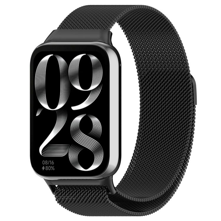 

xDfind Миланский Магнитный Стальной Сетчатый Ремешок для Часов For Xiaomi Smart Band 9 Pro / 8 Pro чёрный
