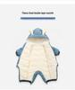 Newborn Baby Fleece-Lined Autumn/Winter Romper - Thick Cotton Crawling Suit
