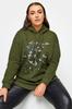 Women's Style Big Size Sweatshirt Plus Size Long Sleeve Hooded Sweatshirt With Text Print On The Front 302835