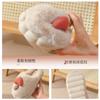 Winter Korean version cute little mushroom plush cotton slippers less heart home bedroom warm soft-soled shoes
