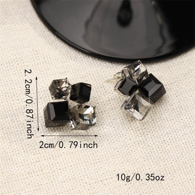 FashionThree Dimensional Dreamy Crystal Stud  Earrings for Women's Earrings Jewelry Girl Gift Brincos