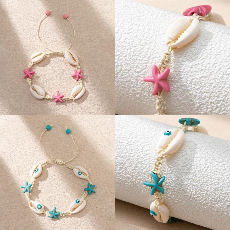 Oceanic Cartoon Seashell Necklace And Bracelet Adjustable And Unique Ins Design