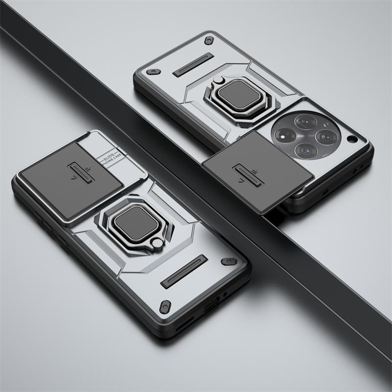 For Oneplus 12 5G Case Cover Oneplus 12 5G Capas New Phone Back Camera Protector Shockproof Ring Holder For Fundas Oneplus 12 5G