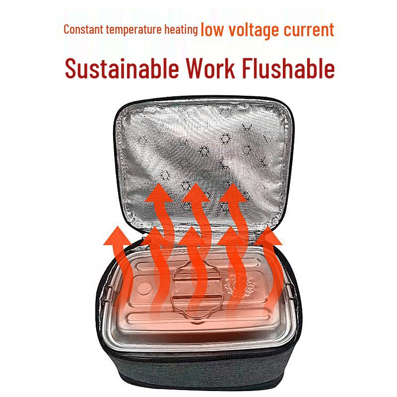 Portable USB Electric Heating Lunch Bag - Insulated and Temperature Controlled for Hot and Cold Preservation