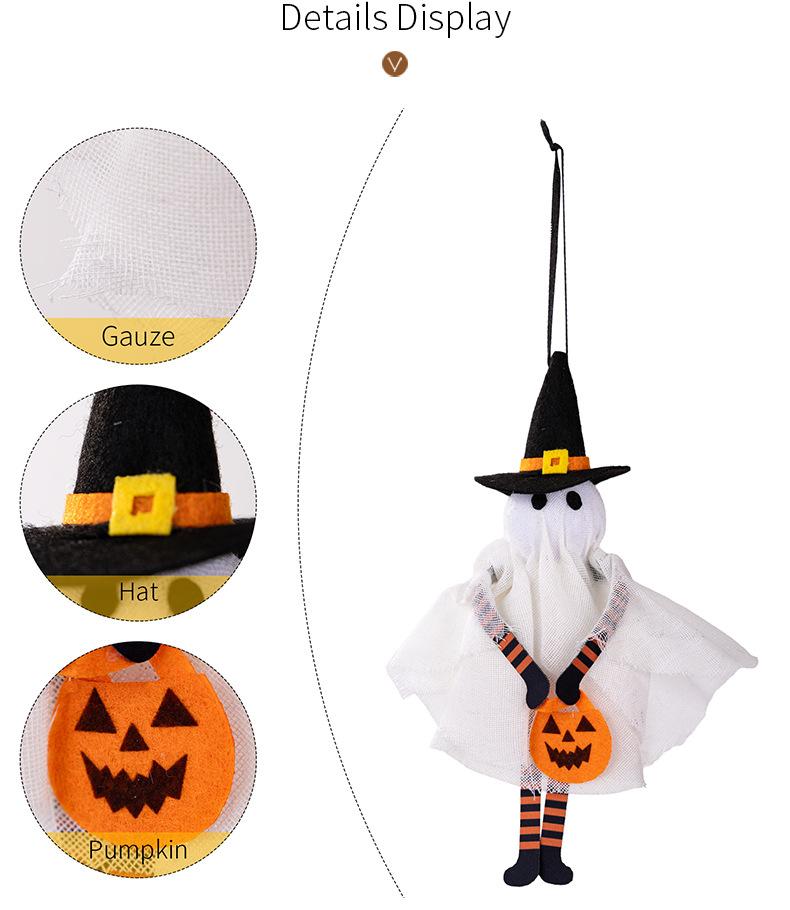 Halloween Party Decorations Surprise Gifts Cute Ghosts Pumpkin Doll Keychain Pendants Mexico Day of the Dead Party Favors