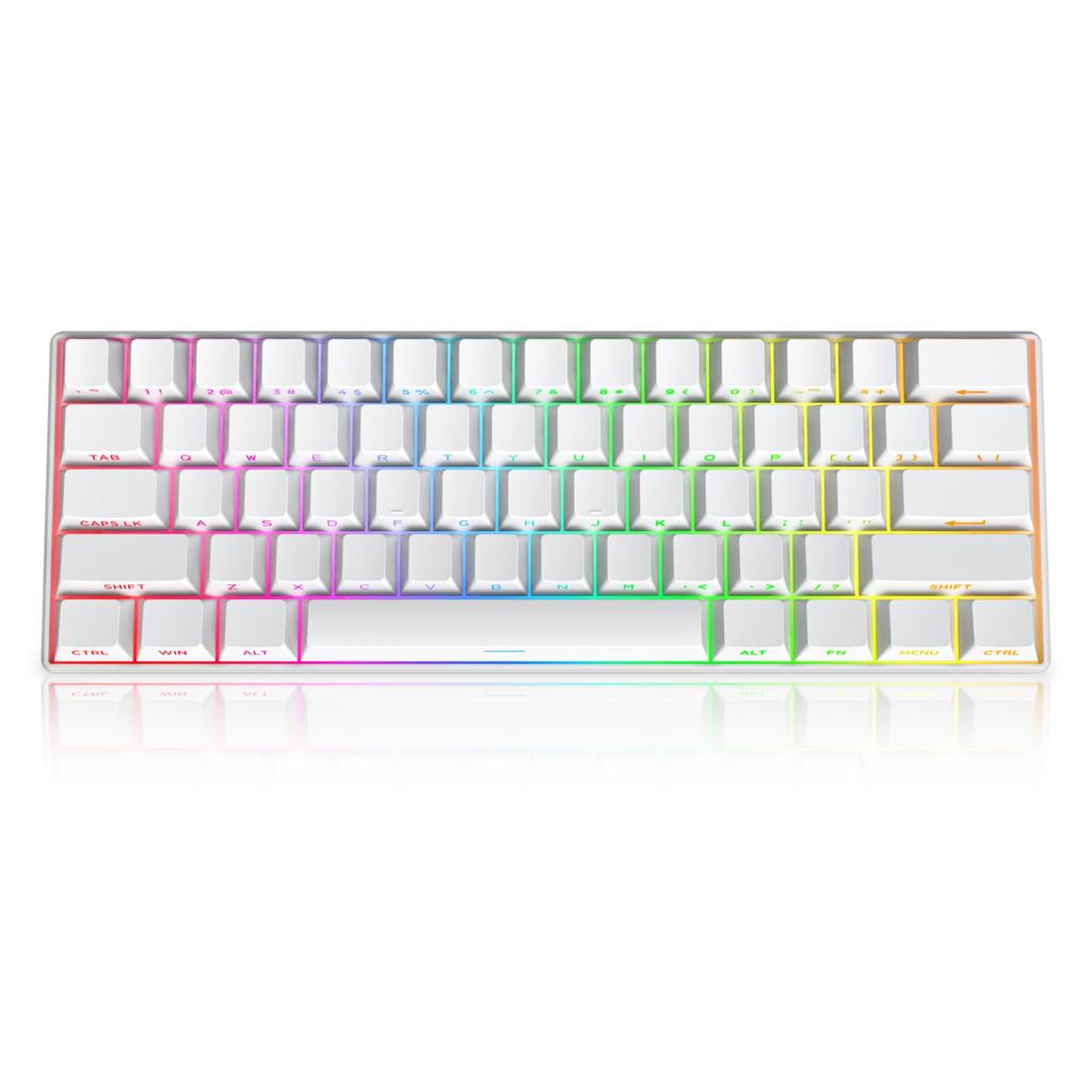 130 Key Side Print PBT White Keycaps 75 Cherry Profile Minimalist Style Custom Keyboard Keycaps for Mechanical Keyboards Percent, Shine-Through