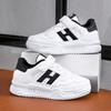 Classmate children's little white shoes spring new girls' shoes student boys sports shoes medium and older children's soft-soled casual board shoes