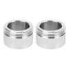2Pcs Heat Valve Adapter Set 304 Stainless Steel Thermostat RA Adapter with Vertical Stripes Appearance M30 X 1.5