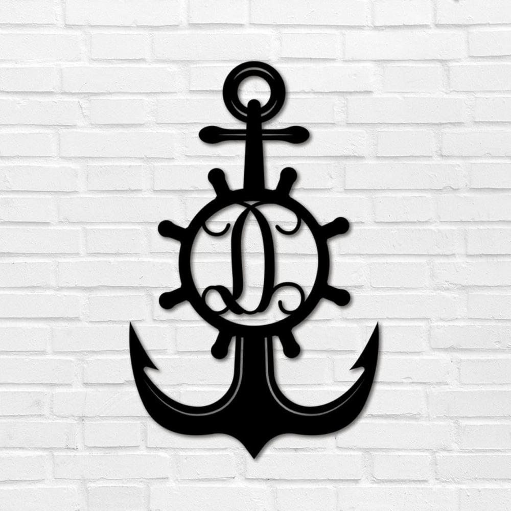 Custom Iron Letter Metal Wall Art Monogram Address Sign Retro Plaque Garage Patio Backyard Garden Decoration 12 Inch