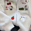 Girls Spring Autumn Korean Block Zip Up Jacket Set Sweet Loose Casual Two Piece Outfit For Big Kids