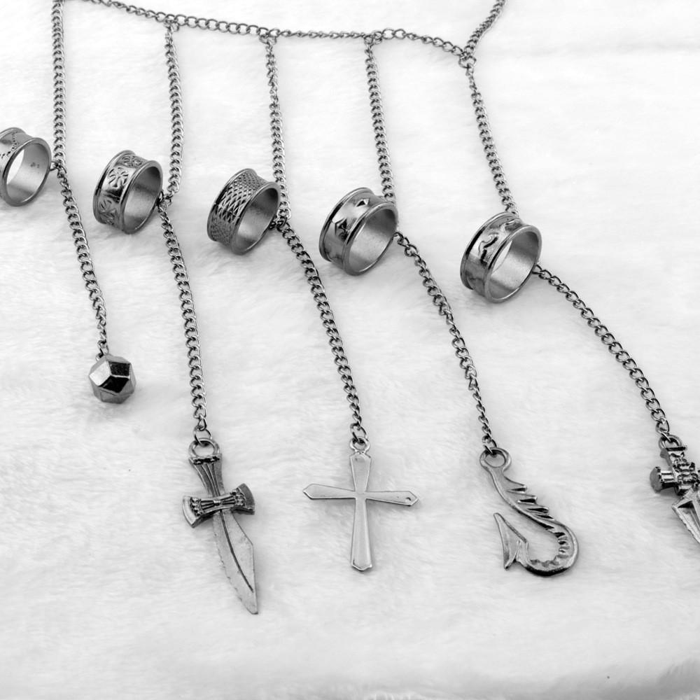 Hunter×hunter Five Finger Chain Pendant Jewelry For Anime Gift Enthusiasts